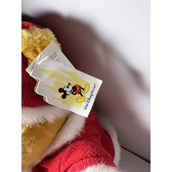 90's 12’ Winnie The Pooh Santa Plush Lantern Happy Holidays from WDW with tags - Picture 9 of 11